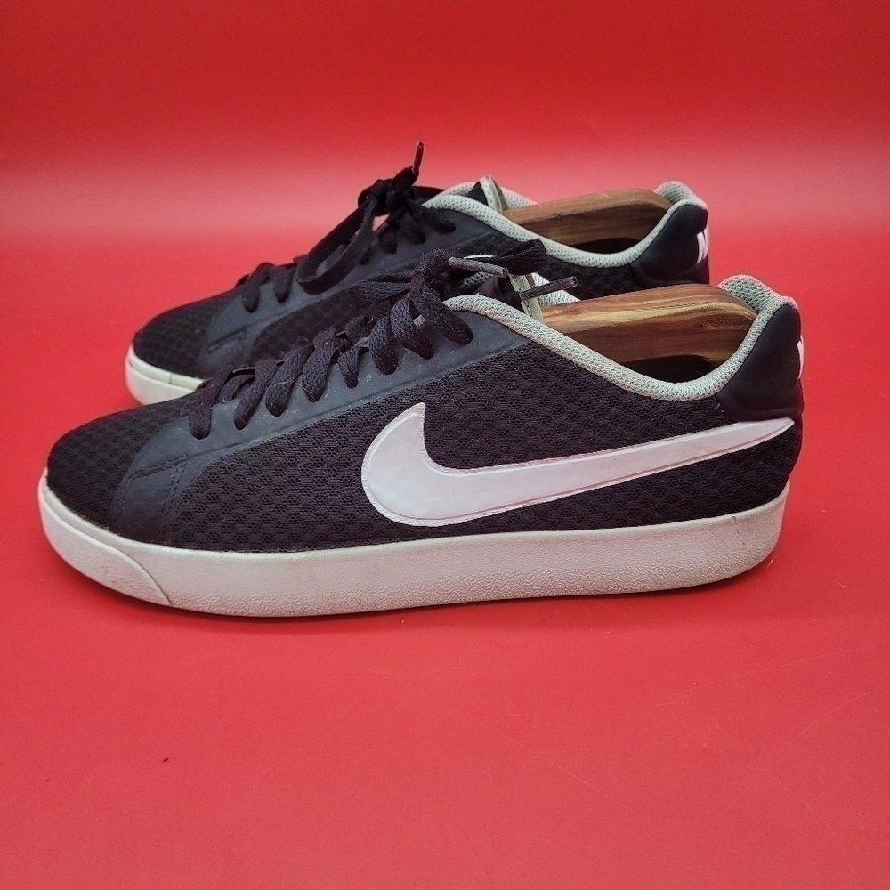 Nike Court Royale LW TXT Men’s 7 Shoes Black White 833273-010 Knitted